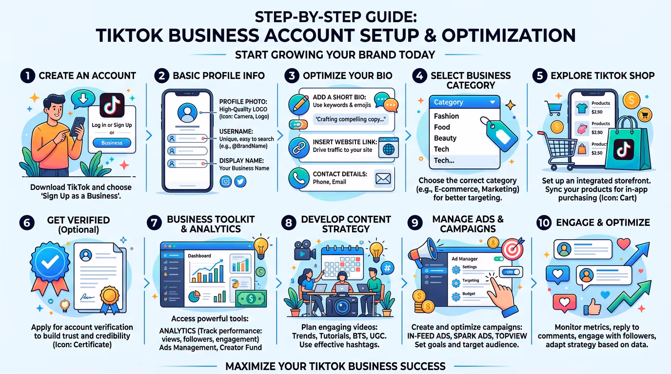 How to set up a TikTok Business Account
